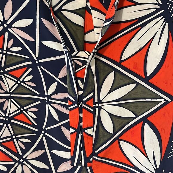 TORY BURCH Floral Pattern 100% Silk Top, Size 2 - Picture 4 of 8